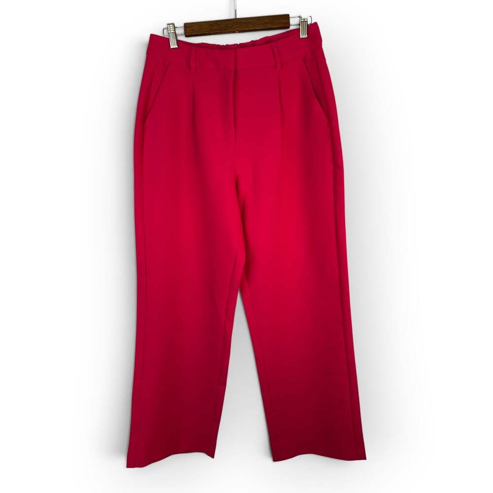 Old Navy Women M Berry Pink Taylor Wide Leg Trouser Extra High Rise Workwear